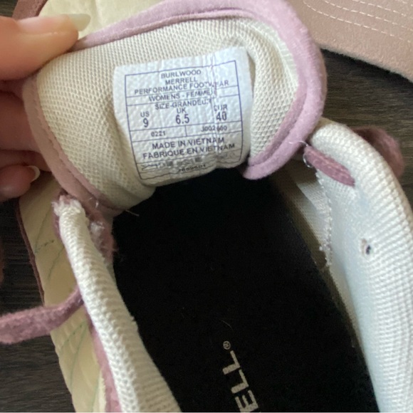 Merrell Alpine Sport Women’s Off White Burlwood Sneaker Size 9 and CC Ball Cap - Picture 9 of 14